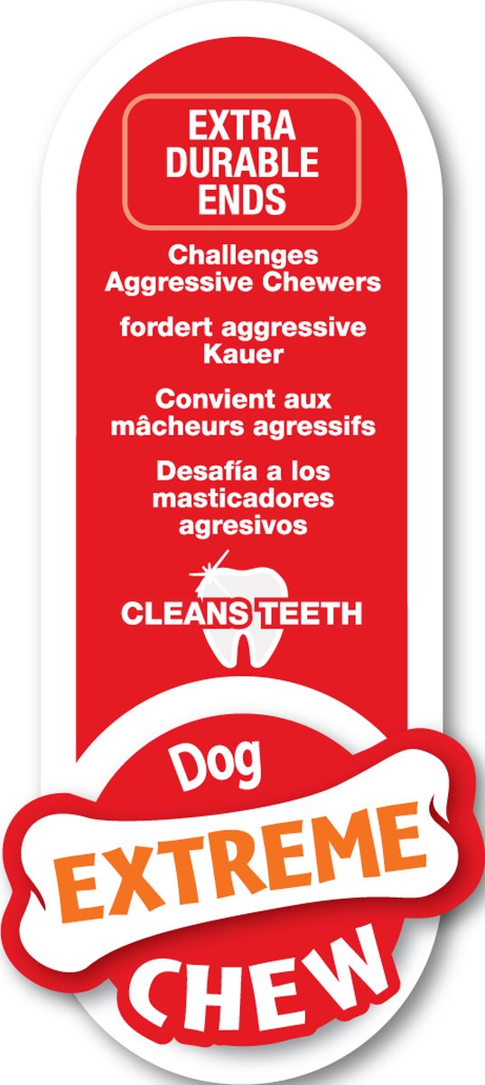 Nylabone Extreme kauwbot - Nylon Houten stok met baconsmaak - Voor de Krachtigste Kauwers - M