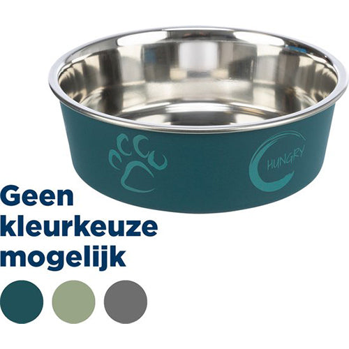 Trixie Voerbak RVS/Kunststof - Assorti - 23 cm - 2,4 L Classies