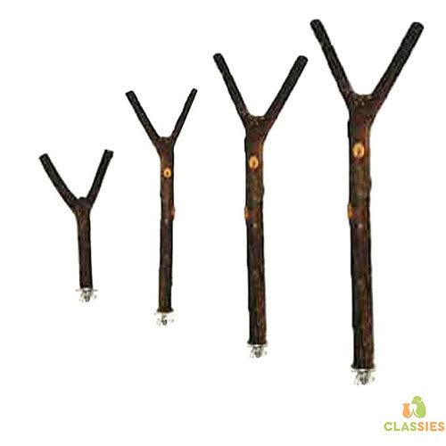 Zitstok hout met schroefdraad Classies