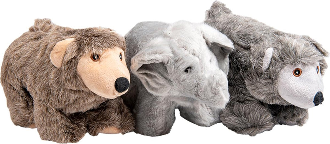 Jack And Vanilla - Jouets - Velveties Ours-grizzly-éléphant - Assortis - 23cm