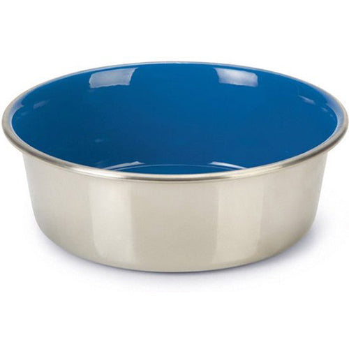 Beeztees RVS Voerbak/Drinkbak Talents - Blauw - 16x16x5 cm