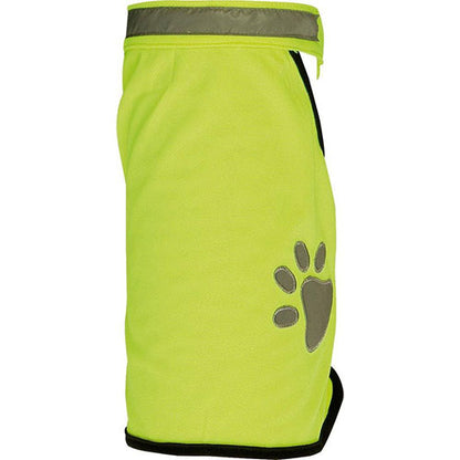 Karlie/ Flamingo Honden Veiligheidsvest - Fluo Geel - Lengte Jasje: 43 cm -  Nekomtrek: 50-55cm - Buikomtrek: 70-75 cm