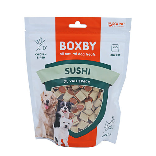 Proline Boxby Original - Huhn & Fisch - Hundesnacks - 360 g - XL Vorteilspackung
