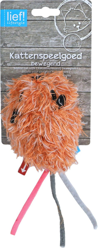 lief! Girls kattenspeelgoed - bibbermuis - 18 cm - 1 stuk assorti