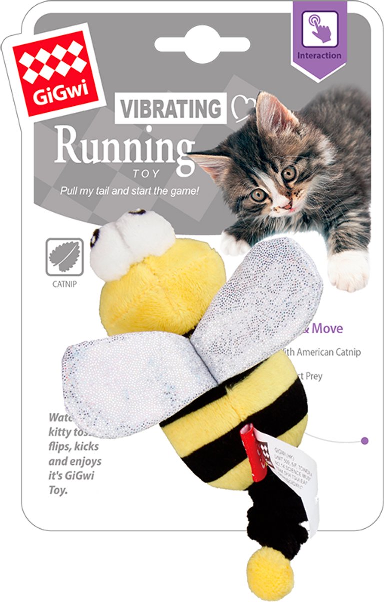 Gigwi - Speelgoed - Vibrating Running Bij  - S