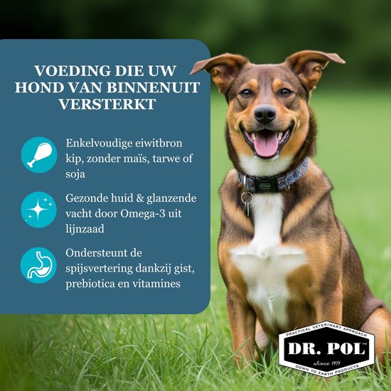 Dr Pol hondenvoer graanvrij - verse kip - 2 - 10 kg
