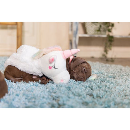 Beeztees Puppy Flatino Unicorn Pluche Hondenspeelgoed – Wit – 49x10x14 cm