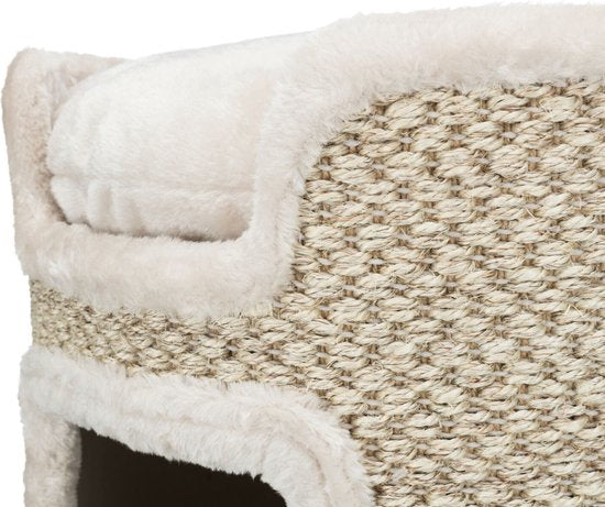 Krabton Cat  Tower Ria, 37 cm, lichtgrijs/naturel