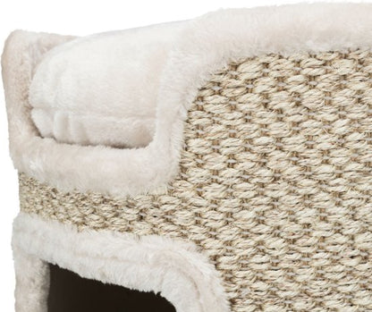 Krabton Cat  Tower Ria, 37 cm, lichtgrijs/naturel