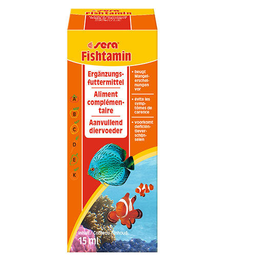 sera Fishtamin - vitamines supplémentaires - 15 - 100 ml