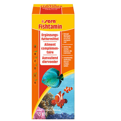 sera Fishtamin - vitamines supplémentaires - 15 - 100 ml