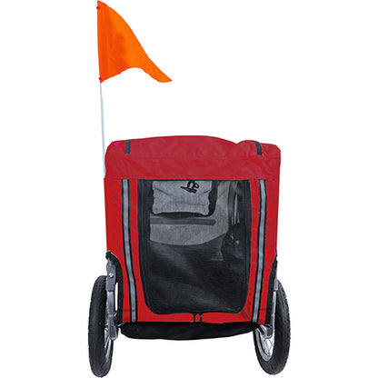 Boony Fietskar runner 1 rood - grijs tot 25 kg