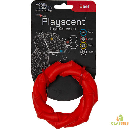 Jack and Vanilla Playscent ring met kip - bacon of rundssmaak - 11 - 14 cm
