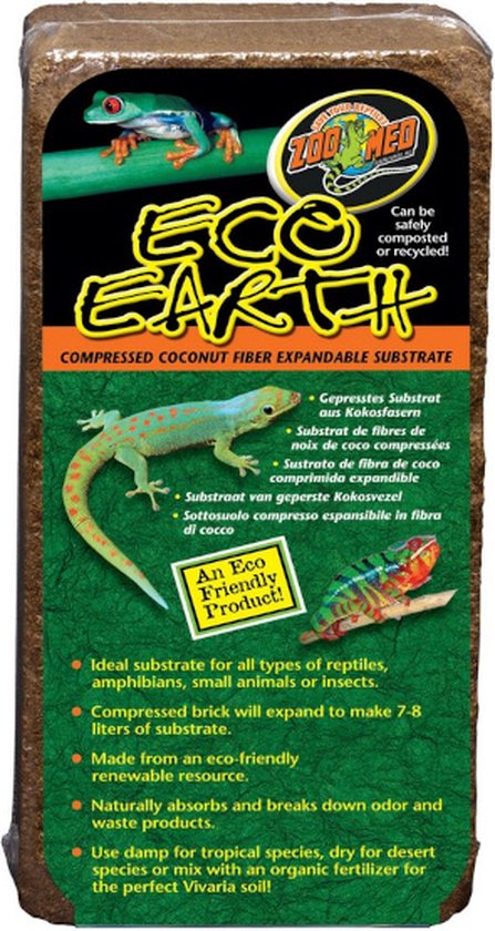 Zoo Med brick geperste kokos vezel