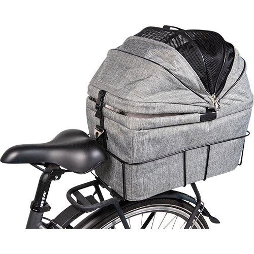 Animal Boulevard Travel Fietsmand &amp; Draagtas Voor Achteraan - Grijs - 32x48x45 cm