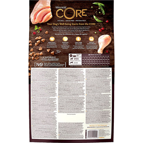 Wellness Core Grain Free Dog Senior Original Dinde &amp;amp; Poulet - Nourriture pour chiens - 10 kg
