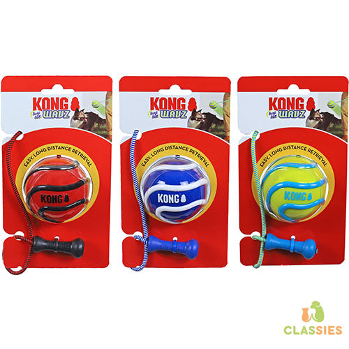 Kong hond Wavz Bunji Ball assorti, medium