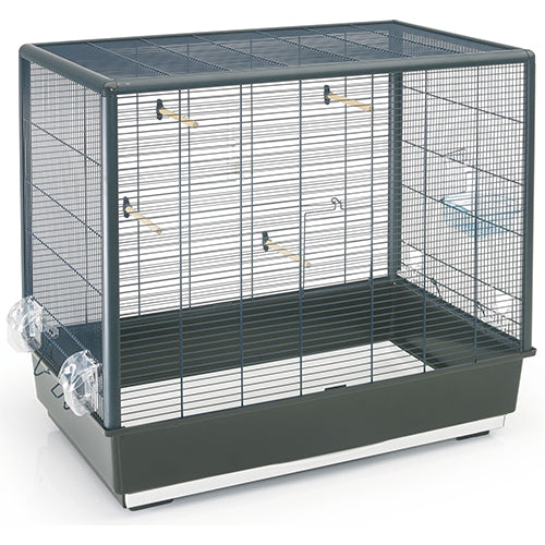 Savic Vogelkäfig Primo 60 Knock Down - schwarz - 80 x 50 x 70 cm