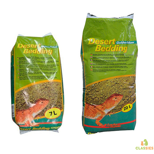 Lucky Reptile Desert Bedding golden yellow