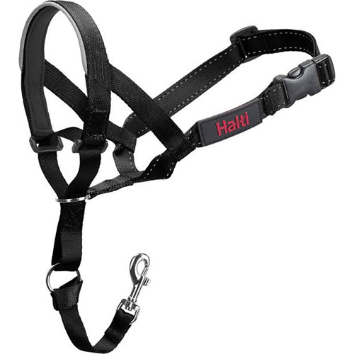 Company Of Animals Licol Halti - Harnais anti-traction - Noir - Taille 3 - Tour de cou : 40-54 cm