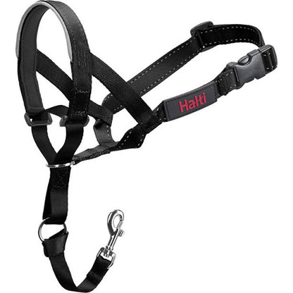 Company Of Animals Licol Halti - Harnais anti-traction - Noir - Taille 3 - Tour de cou : 40-54 cm