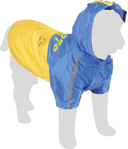 Karlie Regenjas Tex blauw - geel
