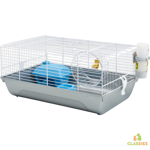 Savic Hamsterkäfig Martha weiß/silber 46,5 x 29,5 x 21 cm