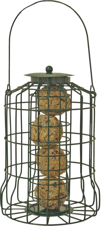 Metalen mezenbollenhouder voor kleine vogels groen 17x24 cm