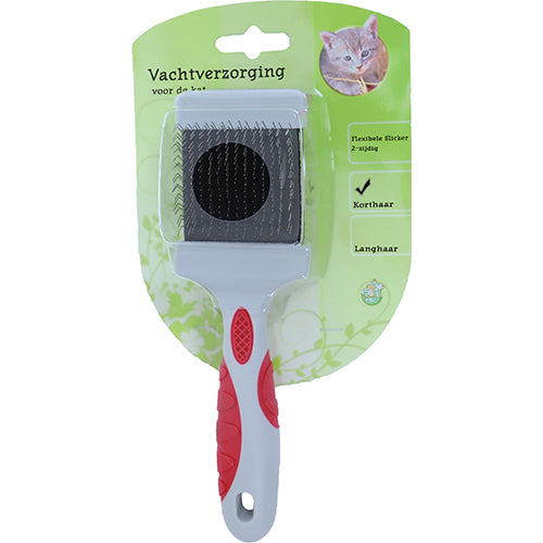 Borstel voor kat - flexibele slicker small