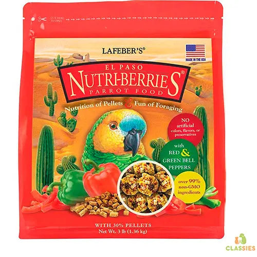 Lafeber Nutri-Berries El Paso - Papegaai 1.36 kg Classies