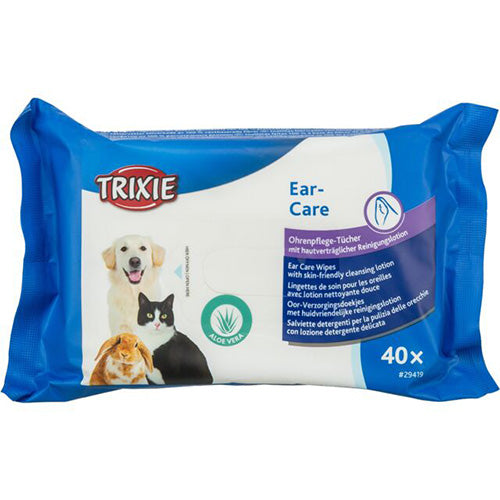 Trixie Oor-Verzorgingsdoekjes - 40 stuks