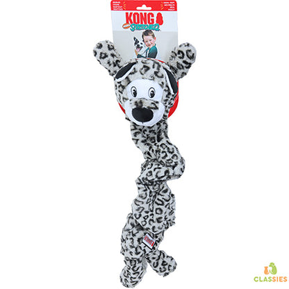 Kong hond Stretchezz jumbo, snow leopard XL  - 58 cm