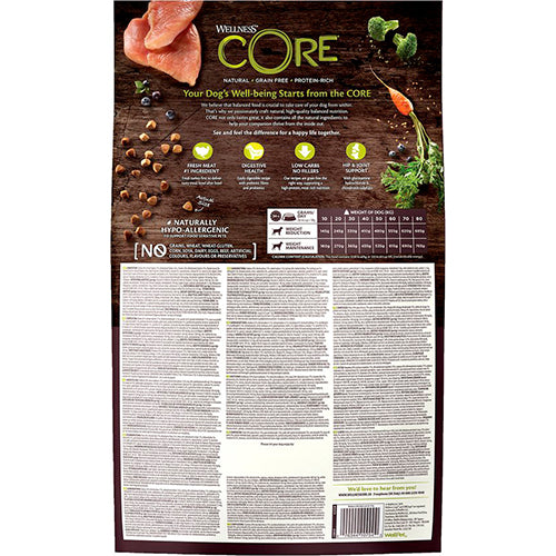 Wellness Core Grain Free Dog Healthy Weight Dinde - Nourriture pour chiens - 10 kg