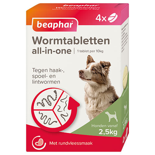Beaphar Wormtabletten All-in-One Voor Honden