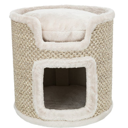 Krabton Cat  Tower Ria, 37 cm, lichtgrijs/naturel