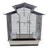 Interzoo Vogelkooi Iza 2 - 51 x 30 x 60,5 cm grijs - koper/zwart - zwart/beige Classies