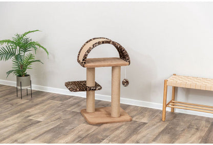 Trixie krabpaal Leo hoekig 85 cm bruin