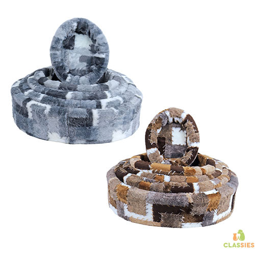 Boony Soft Teddykorb Block grau oder braun