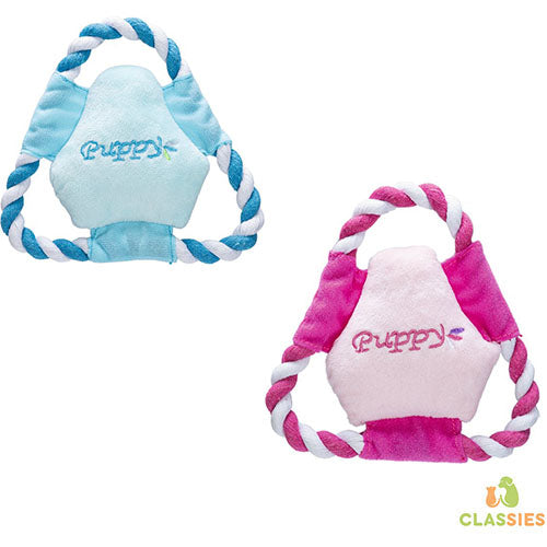 Karlie Puppyspeelgoed Frisbee Roze of Lichtblauw - 17 cm