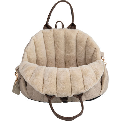 Animal Boulevard Home&amp;Away Stadstas/ Draagtas Diana Boucle - Verkrijgbaar in Beige en Bruin