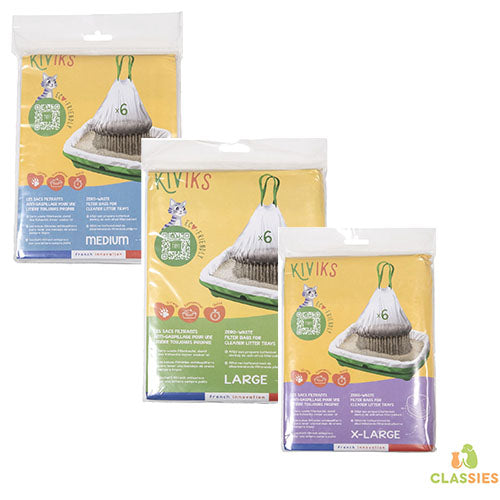 Kiviks kattenbakzak met filter - zeef - 3 maten