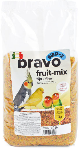 Opfokvoer Bravo Fruit mix fijn  1 - 5 kg