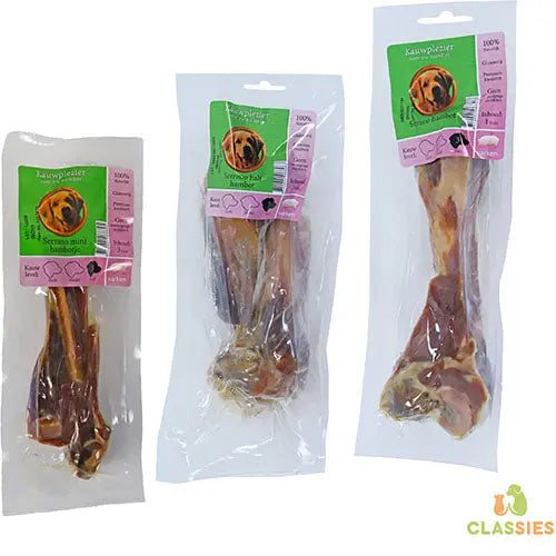 Boon Natuurlijke Snack Varken - Serrano Hambotten - Verkrijgbaar in Mini - Half of Heel Bot Classies