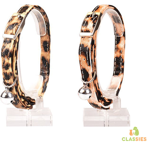 Kattenhalsband 20-30cm / 10mm Luipaard Print