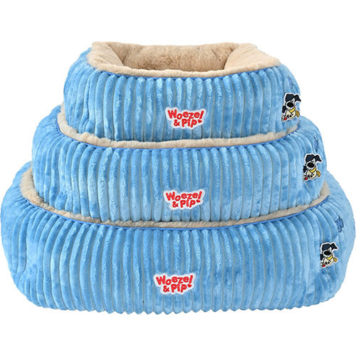 Woezel &amp; Pip Hondenmand/ Kattenmand Corduroy Vierkant Divan - Kleur: Roze, Blauw, Groen en Geel - Verkrijgbaar in 3 maten