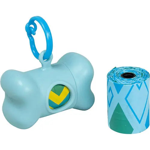 Mr.POOP IBIZA Nano Houder blauw + 2 Rolletjes met geur Classies