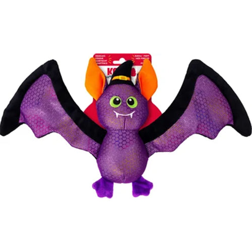 Kong shimmy knuffel vleermuis met ritsel en piep 30 cm