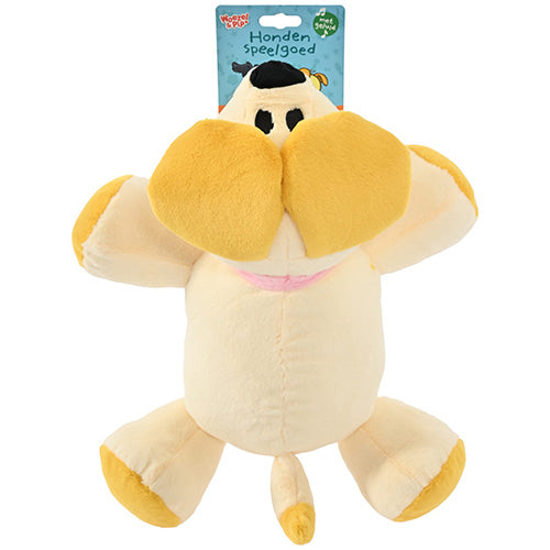 Woezel &amp; Pip Hondenspeelgoed - Pip pluche liggend + piep 40 cm