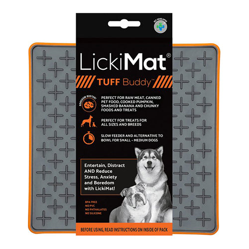 Lickimat Buddy Tuff - voermat voor natvoer en brokjes - slow feeder
