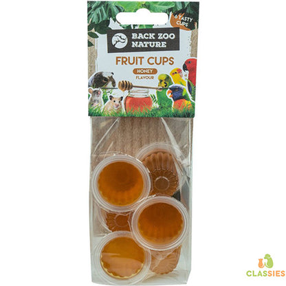 Fruitcups in verschillende smaken voor vogels per 6 stuks